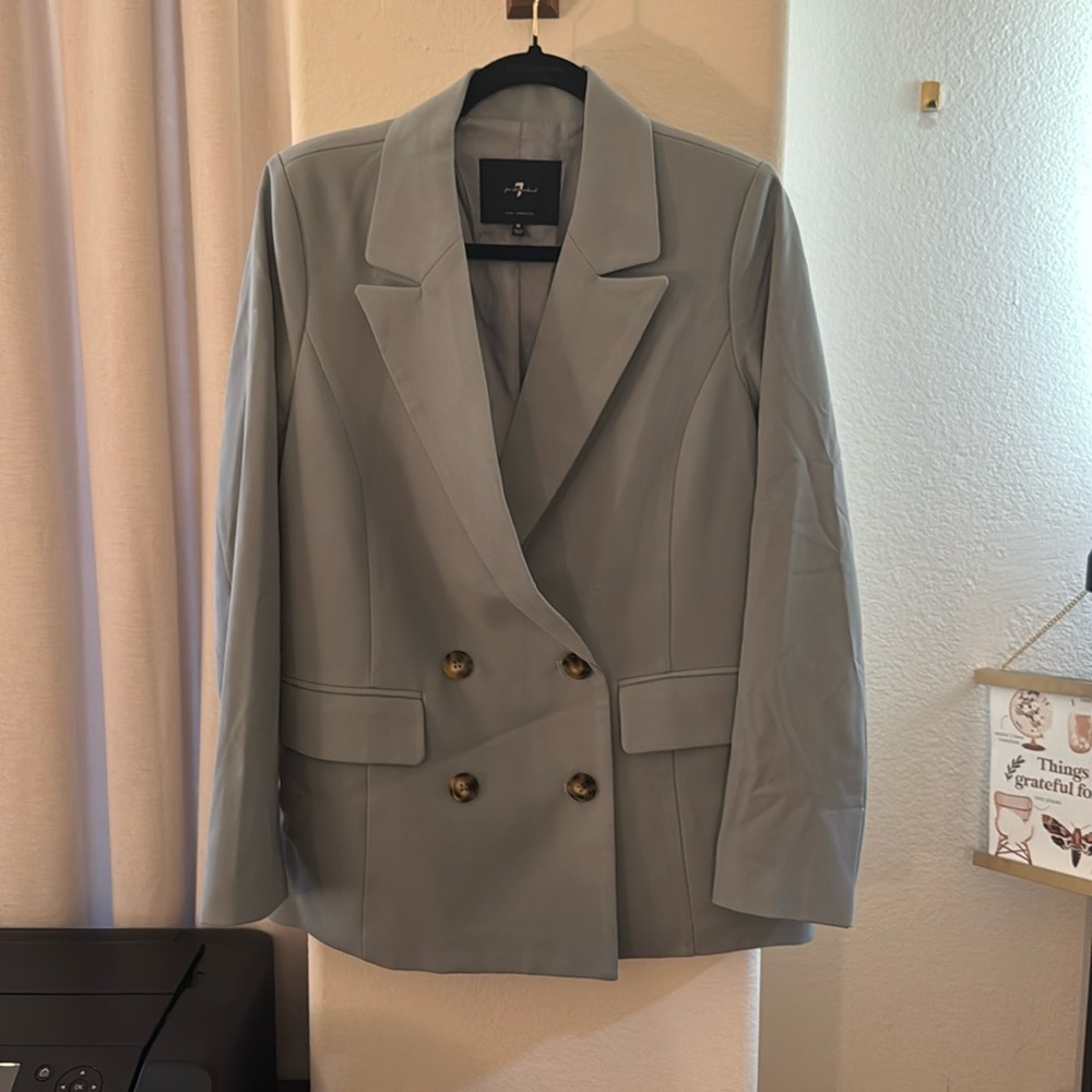 7 for all Mankind Blazer - Light Blue - size M - NWOT